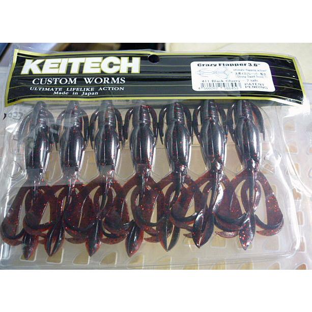 KEITECH ケイテック クレイジーフラッパー 3.6インチ 411:ブラック