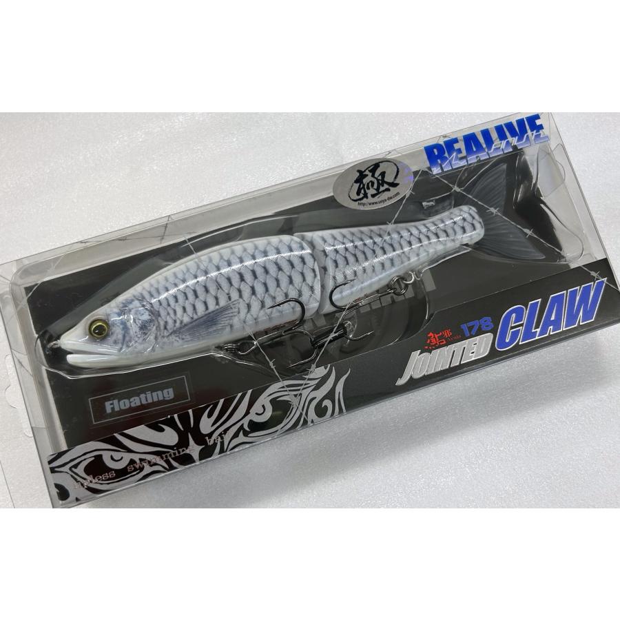 鮎邪 GAN CRAFT ジョインテッドクロー178F FAINT GLOW SHAD[REALIVE