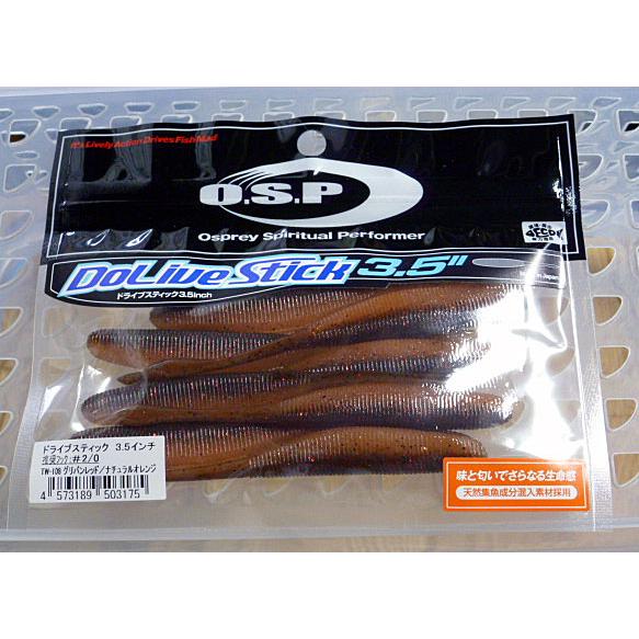 O.S.P. ドライブスティック 3.5インチ グリパンレッド/ナチュラル