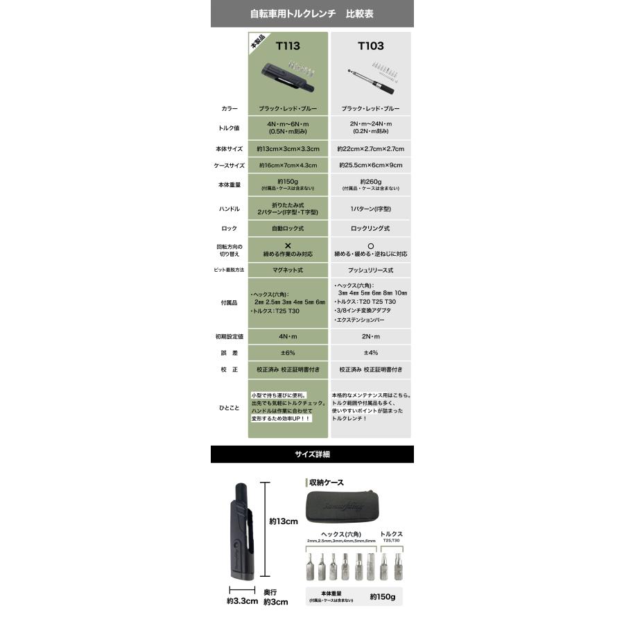 Samuriding（サムライディング） 携帯用 トルクレンチ ロードバイク
