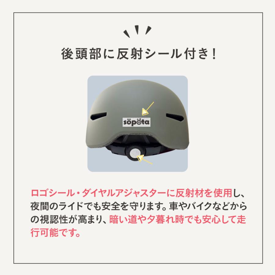 SG認証】 sopota 自転車 ヘルメット 大人用 キャップ型 帽子型 / M 53
