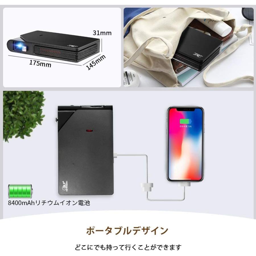 即納特典付き ミニ Dlpプロジェクター Wifi スマホに直接接続 小型プロジェクター ホームシアター 1080p対応 3600lm 内蔵スピーカー 自動台形補正 アウトレット送料無料 Artmedia Ba