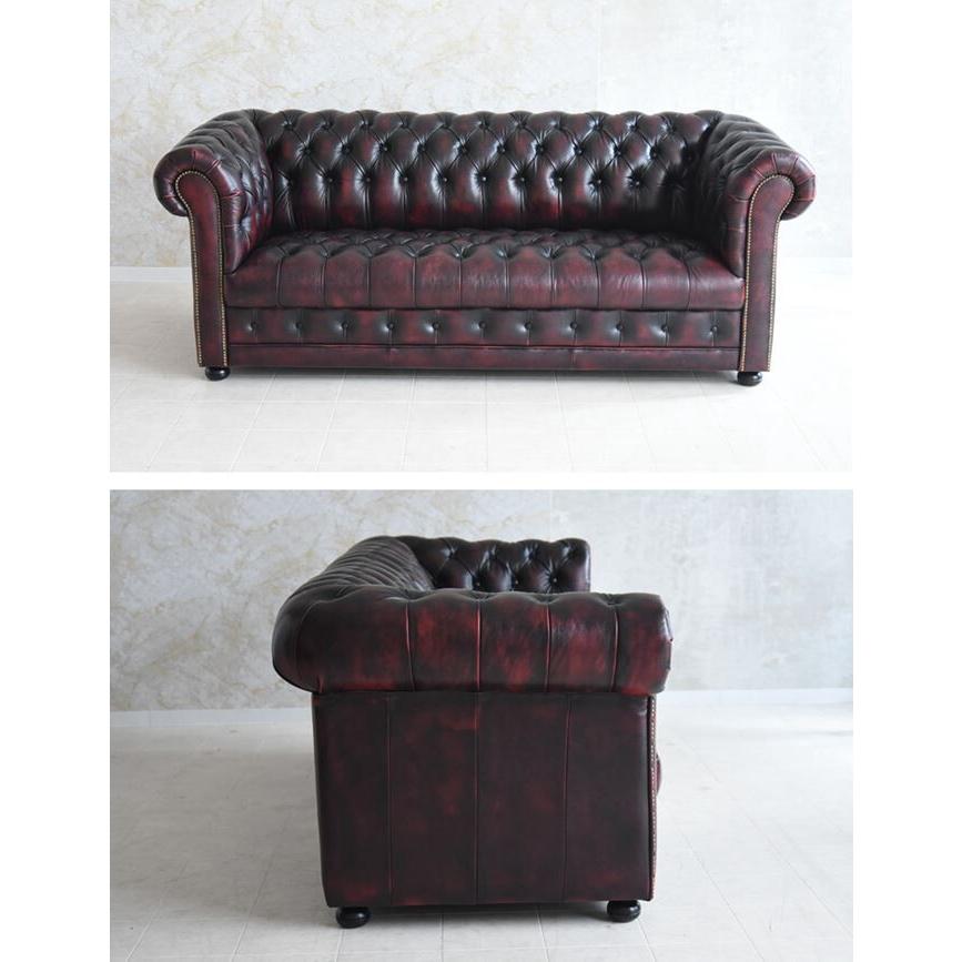 チェスター3P ウオッシュオフ BURGUNDY　ドイツ製総本革使用。 ドイツ製本革レザーGERMANN MANCHESTER チェスター3P ウオッシュ