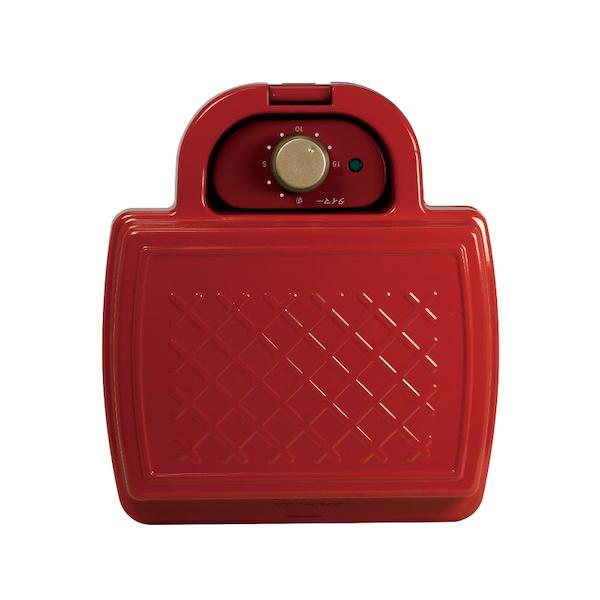 PURETONE タイマー付きホットサンドメーカー HS-850T レッド ブラック