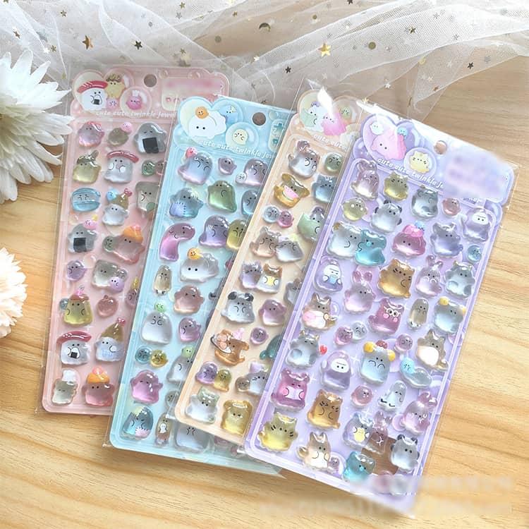 シール交換 大流行 話題 ぷくぷくシール セット 可愛いシール 