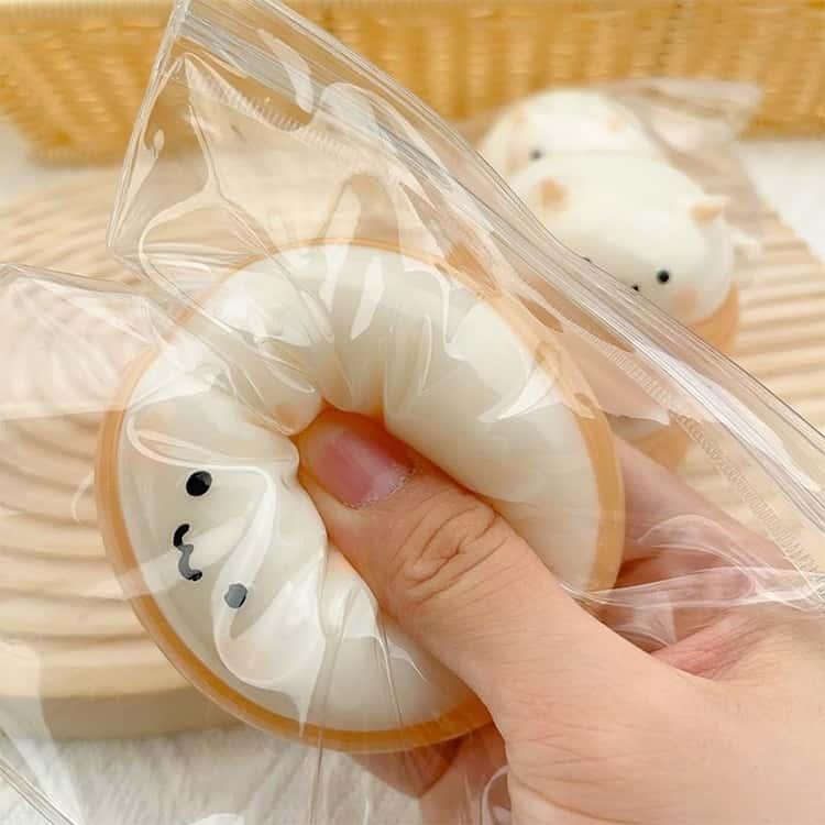 2点セット 栗ハムスター スクイーズ 可愛い 水感スクイーズ 手作りDIY