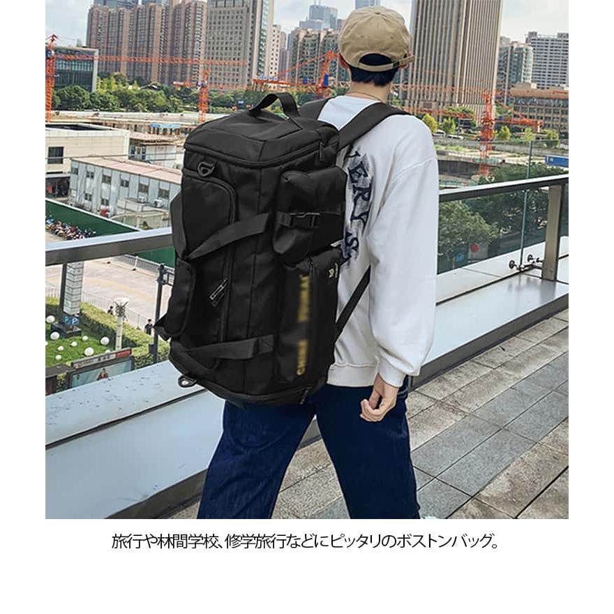 3way ボストンバッグ リュック 大容量 約60L 軽い ショルダーバッグ