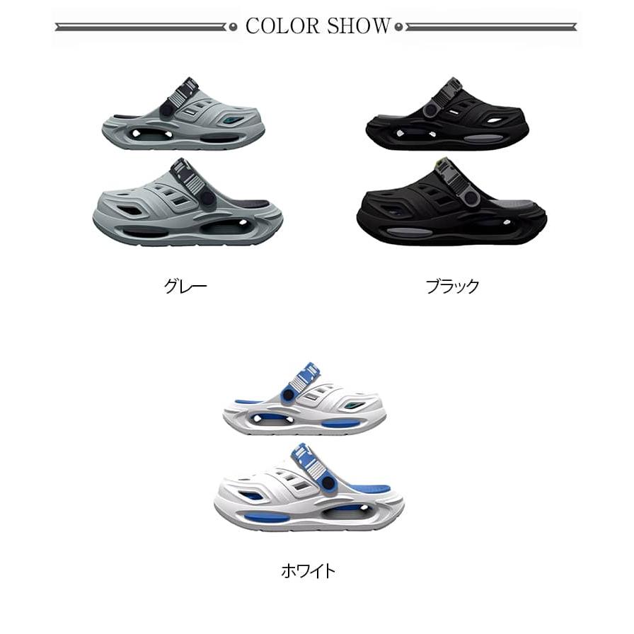 サンダル メンズ クロッグサンダル サボサンダル 厚底 2way スリッパ