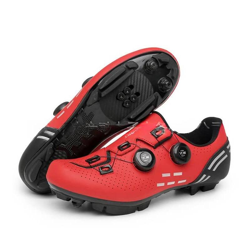 サイクルシューズ ロードバイクシューズ MTBシューズ 自転車シューズ SPD/SPD-SL両対応 快速靴紐 BOAダイヤル ベルクロ 超軽量 通気性 |  | 37