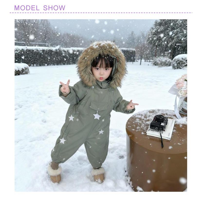 スキーウェア つなぎ キッズ ベビー 男の子 女の子 80cm 90cm 100cm