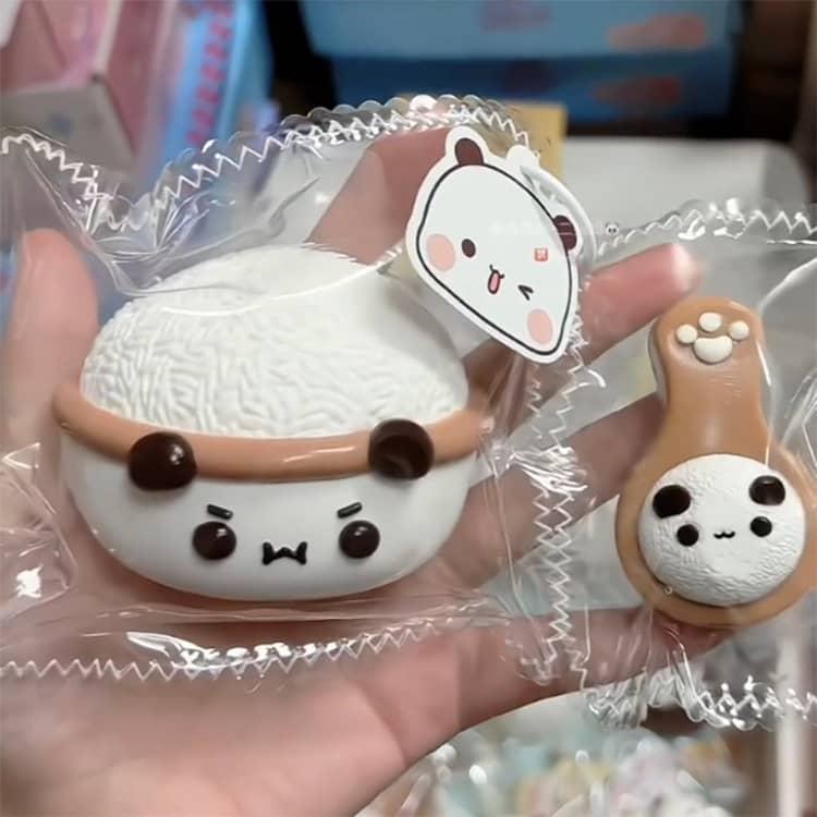 メロジョイ スクイーズ クマ ぬいぐるみ おもちゃ かわいい 大福 肉球