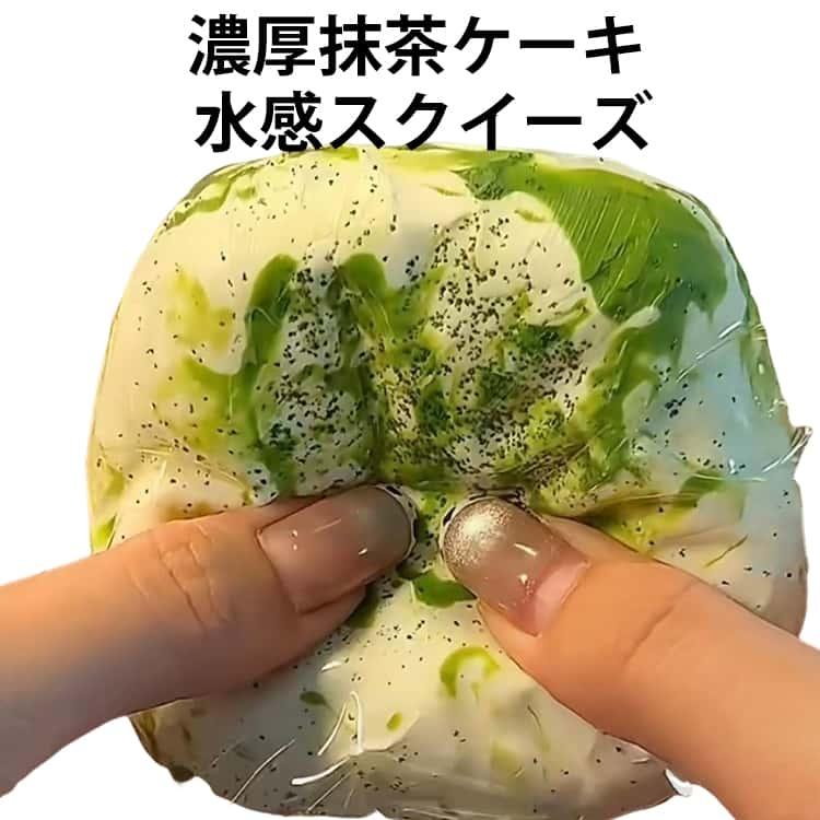 濃厚抹茶ケーキ 水感スクイーズ スクイーズ ぷにぷに メロジョイ
