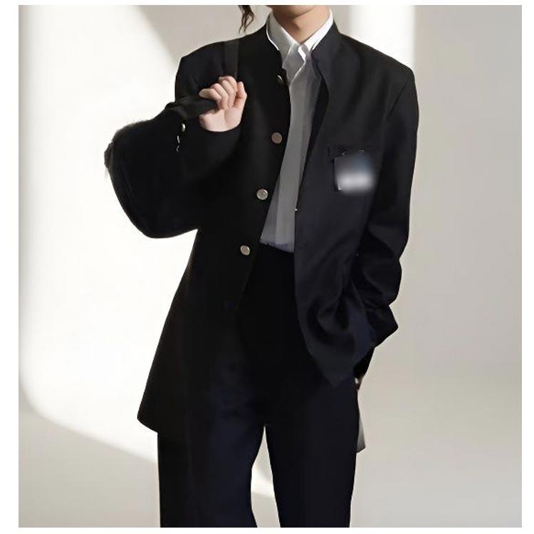 学生服 上下セット 男子 制服 学ラン 詰襟 ラウンド襟 ブレザー 上着