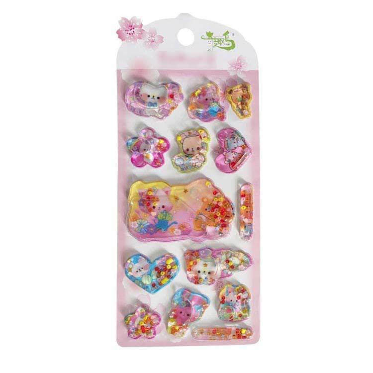 4枚セット】 ウォーターシール 水入りシール 水揺れシール ぷっくり