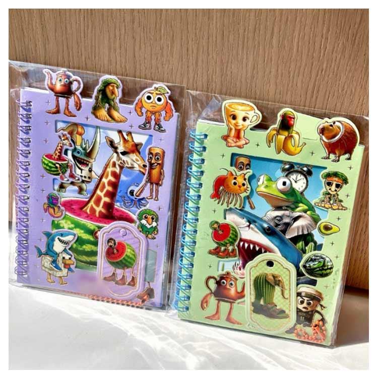 3冊セット イタリアンブレインロット シール ノート シール帳 シール