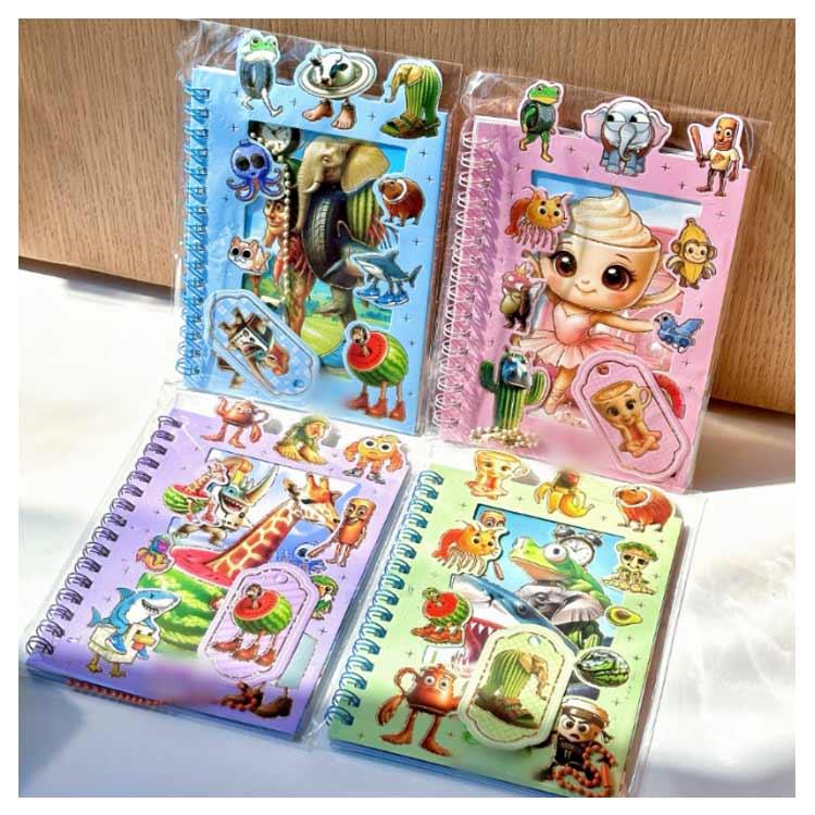 シール帳完成品　キャラクター多数 シール帳 完成品 コレクション リフィル 8枚 お裾分け キャラクター