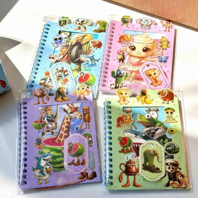 3冊セット イタリアンブレインロット シール ノート シール帳 シール