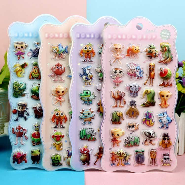 8枚入り】トゥントゥントゥンサフール シール 3Dシール イタリアン