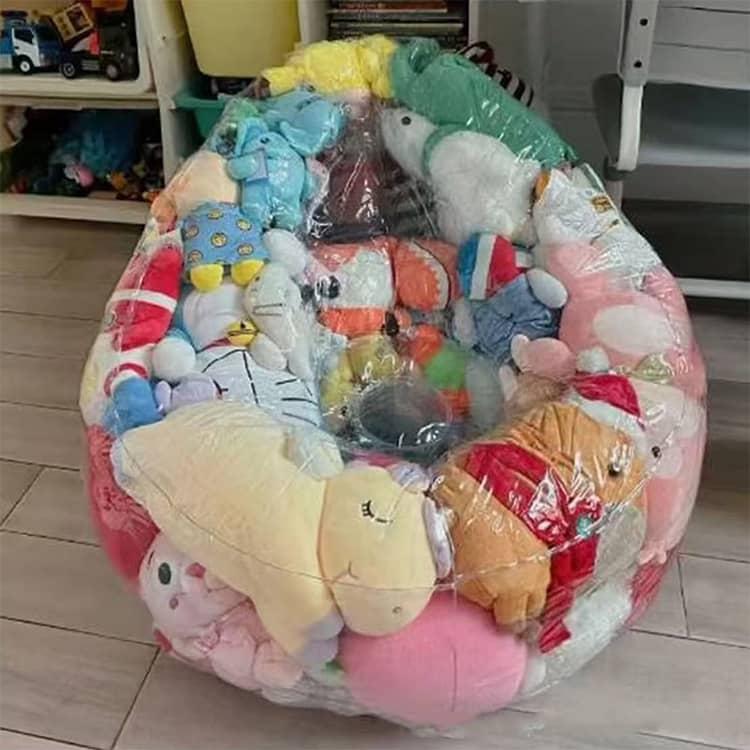 ぬいぐるみ収納 ビーンバッグ ソファー キッズ 子供用 椅子 ソファ