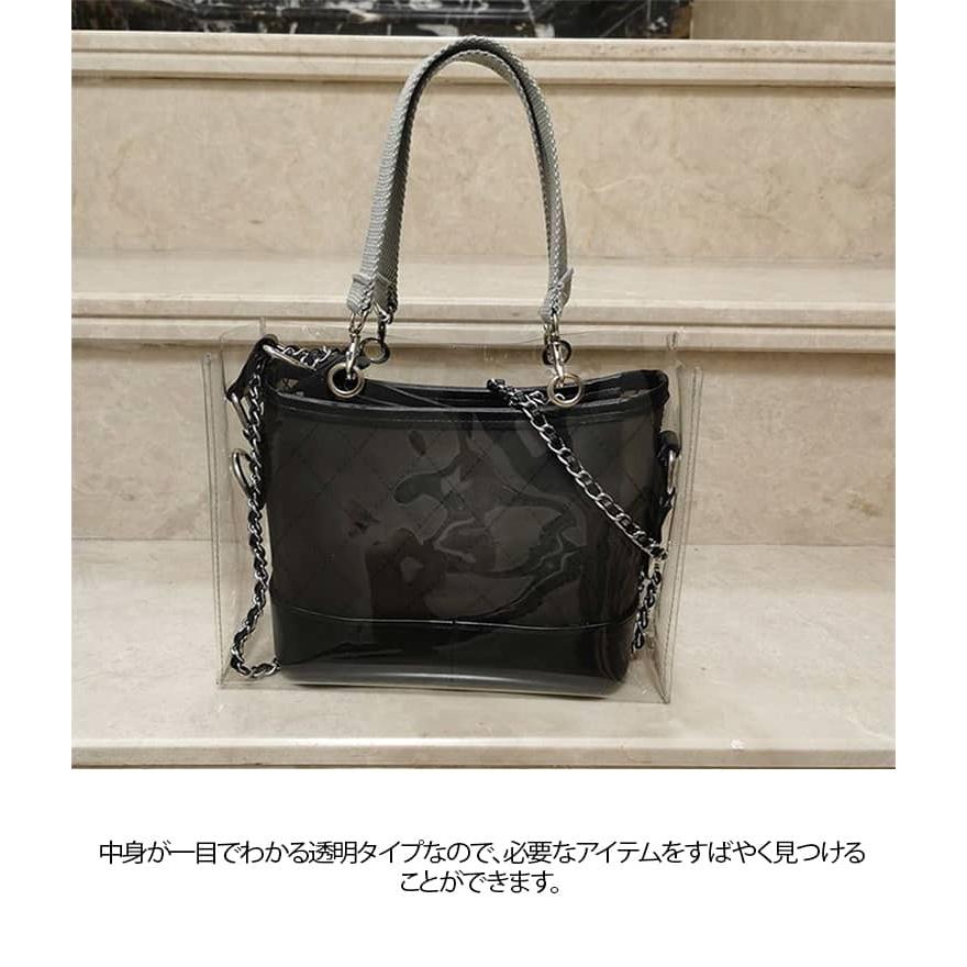 クリアバッグ 透明 ビニールバッグ 透明バッグ トートバッグ 防水