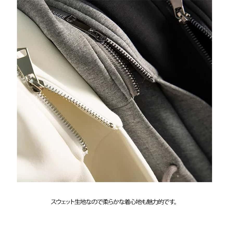 フード付き ベスト レディース パーカー 春 秋 冬 前開き ノースリーブ