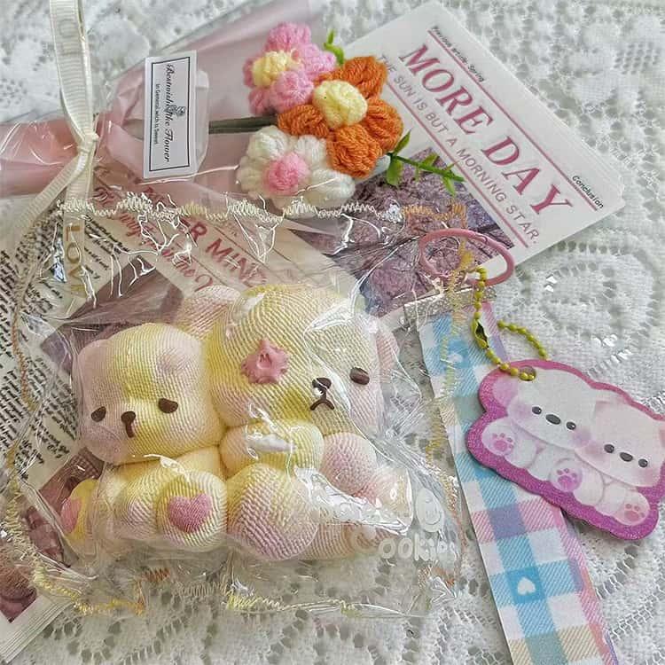 SNSで話題】メロジョイ スクイーズ 大福 癒しグッズ ストレス解消