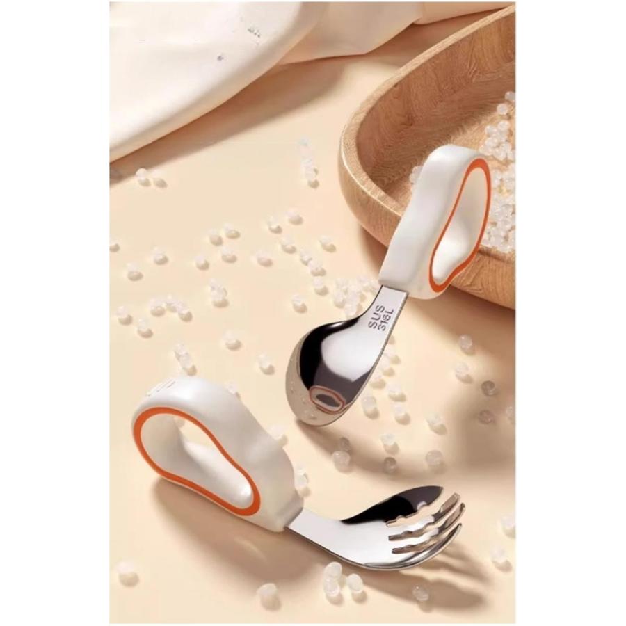 スプーン フォーク 収納ケース付き 3点セット ベビー スプーンフォーク