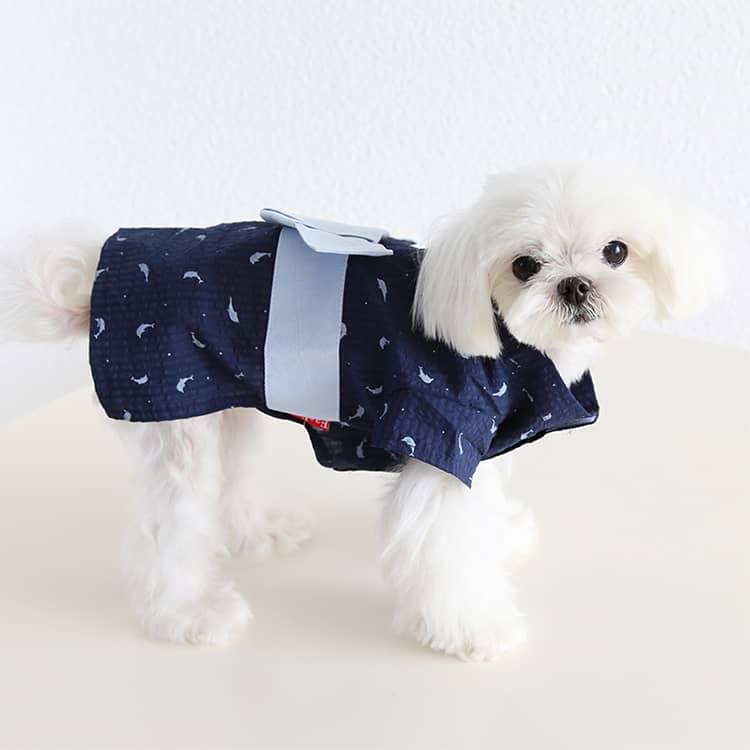 犬服 春夏 犬用 ゆかた 浴衣 和装 マジックテープ 犬の服 男の子 小型