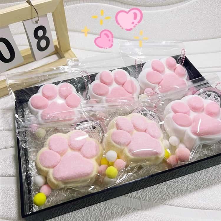 スクイーズ もちもちスクイーズ 肉球おもちゃ 肉球スクイーズ