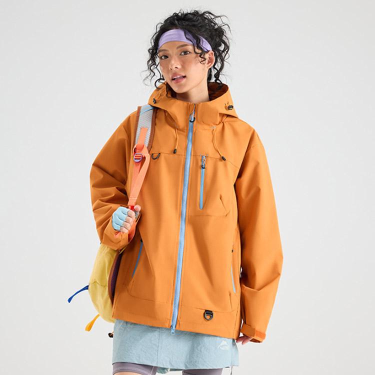 ★リバーシブルアウトドアジャケット山ガール風★フード付き マウンテンパーカー レディース 秋冬 防風 防水 登山 ジャケット