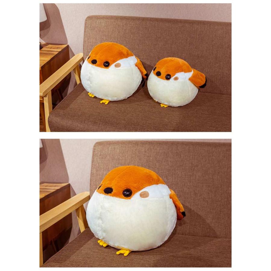 シマエナガ ぬいぐるみ BIGサイズ 30cm*40cm 25cm*30cm ふくふく シマ