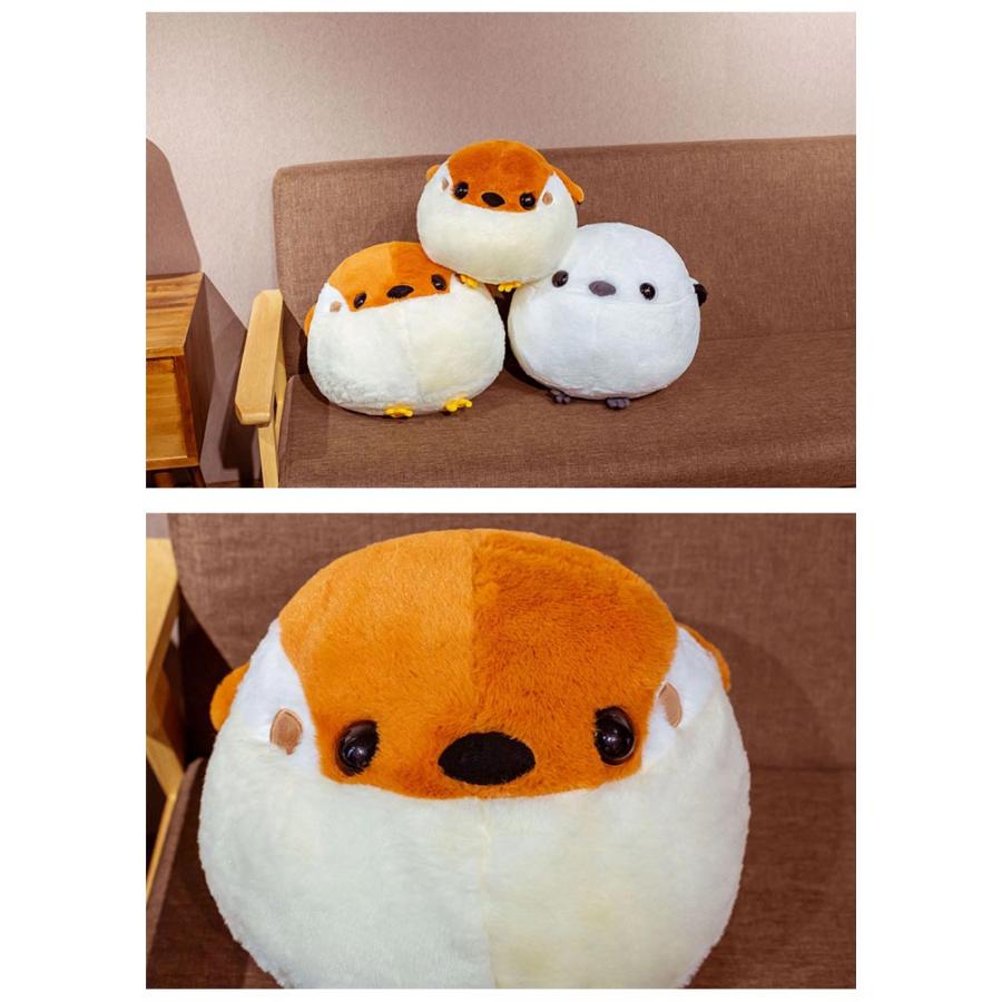 シマエナガ ぬいぐるみ BIGサイズ 30cm*40cm 25cm*30cm ふくふく シマ