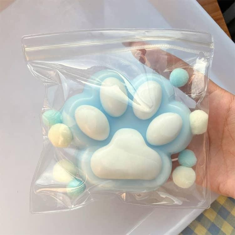 スクイーズ 肉球 2点セット 極大 14cm 大きい おもちゃ ぷにぷに