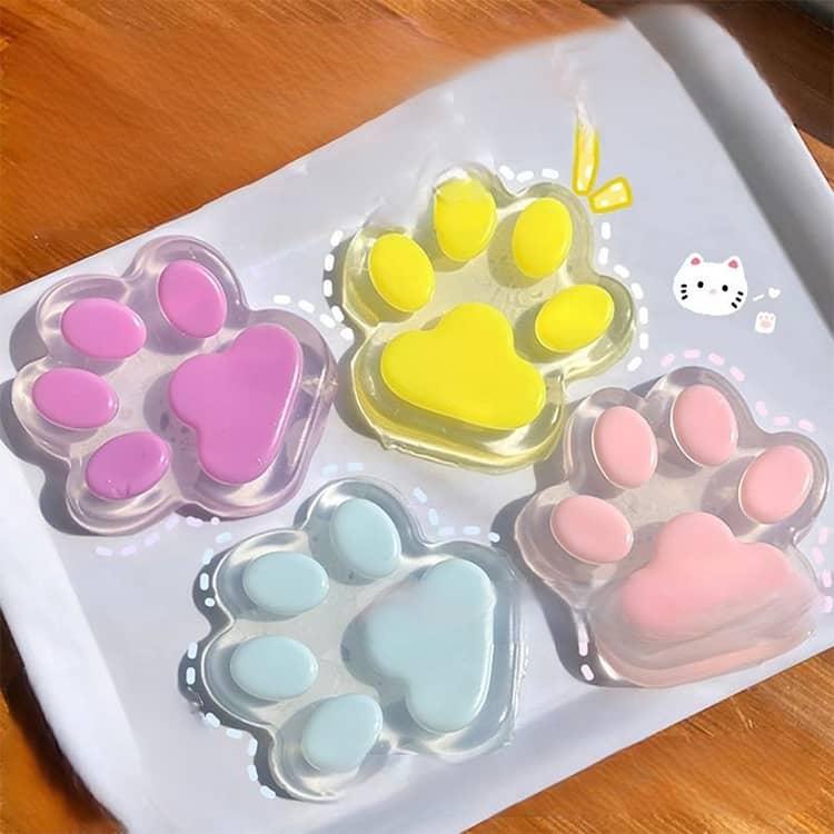 スクイーズ 肉球 2点セット 極大 14cm 大きい おもちゃ ぷにぷに