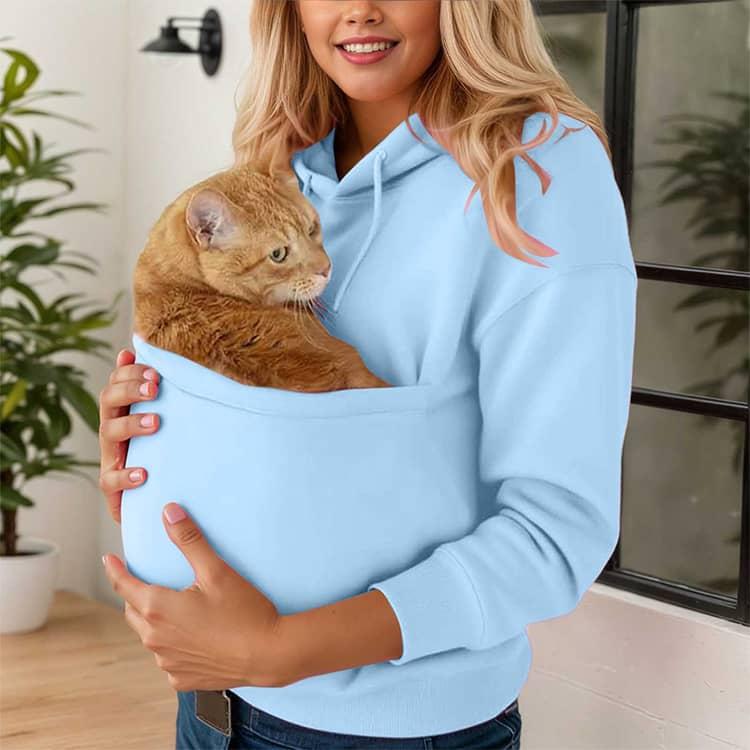 猫 パーカー 抱っこ ポケット 猫抱っこ用服 犬 猫入れるパーカー