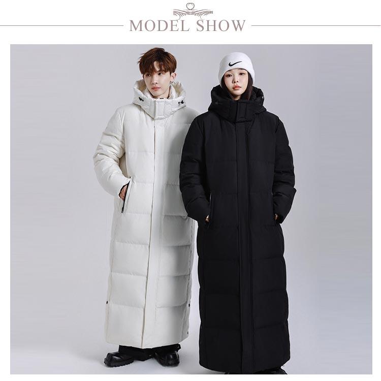 超ロング ダウンジャケット ベンチコート ロング ダウンコート メンズ