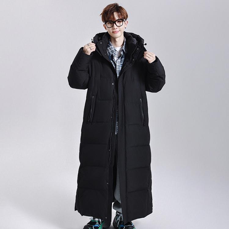 超ロング ダウンジャケット ベンチコート ロング ダウンコート メンズ