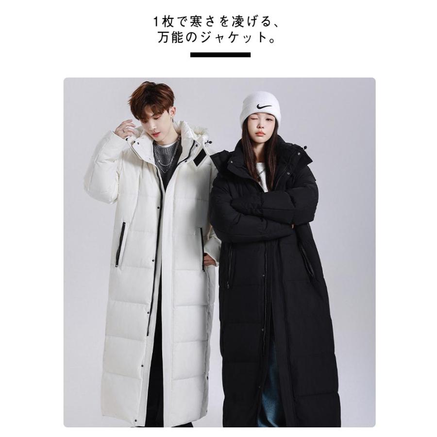 超ロング ダウンジャケット ベンチコート ロング ダウンコート メンズ