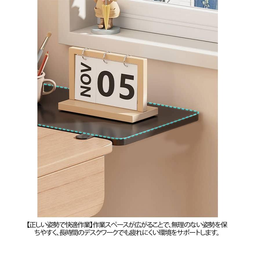 デスクエクステンダー クランプ式 40x20cm 折りたたみ 後付け