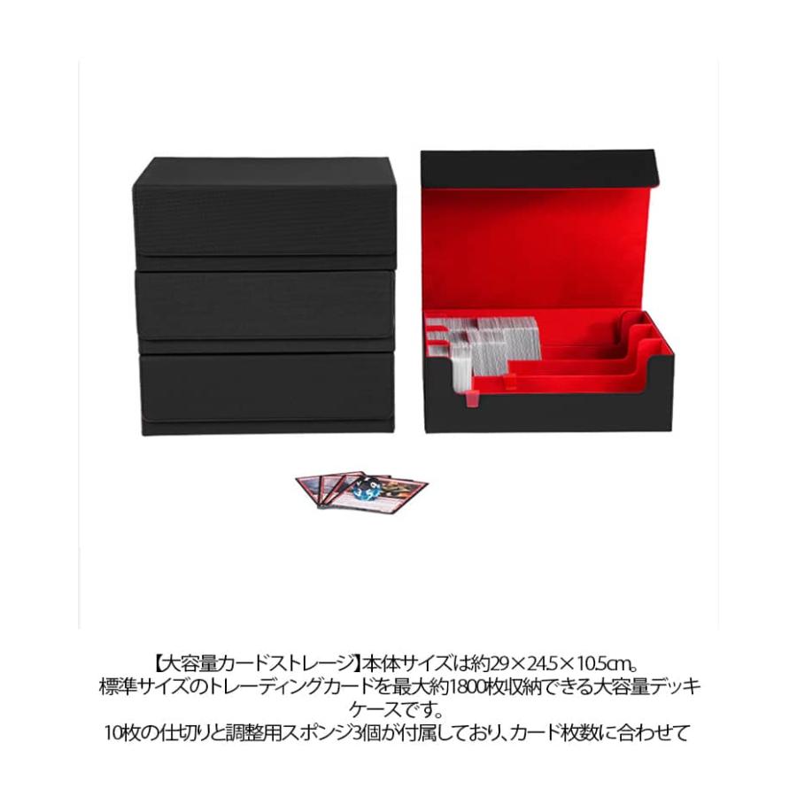 ballanche 3列収納デッキケース FUNKS デッキケース 3個 マグネット 3重スリーブ 3つ 3列 3デッキ