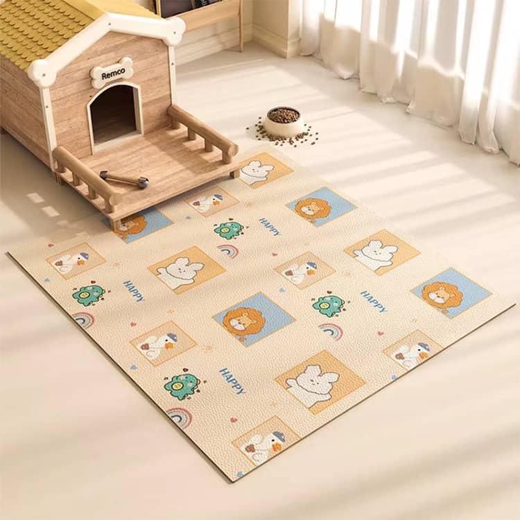 マット　ベッドマット　シーツ下　ヨガ　子供部屋　シート　新品　未使用 ペットマット PVC おしゃれ 防水マット 犬用マット 滑り止め 厚手 防音