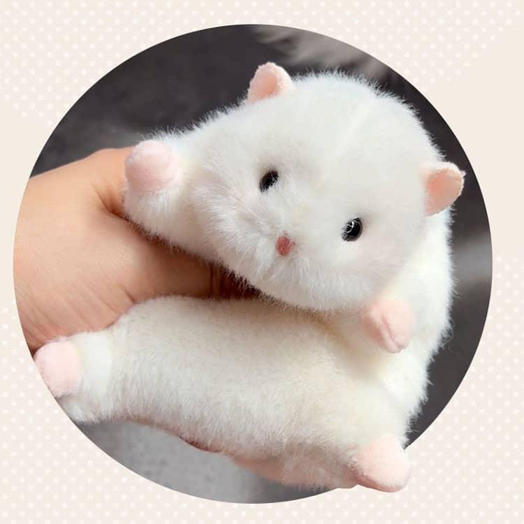 ハムスター ぬいぐるみ マスコット ふわふわ もちもち かわいい 癒し系