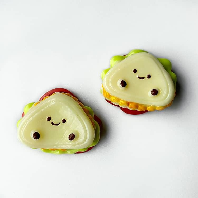 2個セット スクイーズ 食べ物 サンドイッチ 子供 大人兼用 感触 可愛い