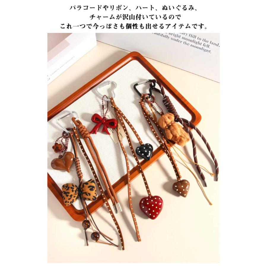 チャーム&パラコードキーホルダー バッグチャーム パラコード キーホルダー キーリング キーチャーム