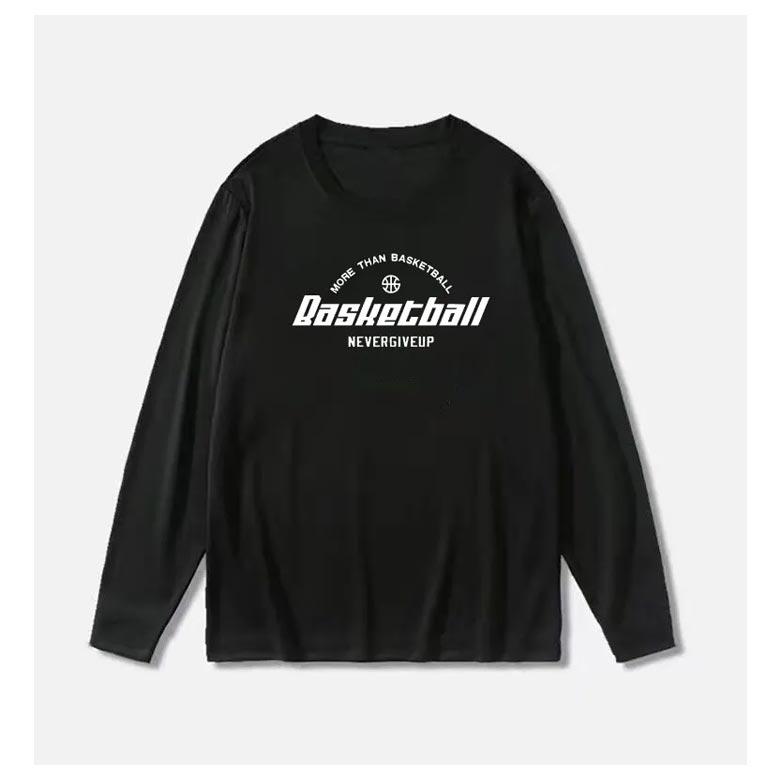 バスケ ロンT メンズ 長袖 練習着 ドライ Tシャツ ドライメッシュ 吸汗