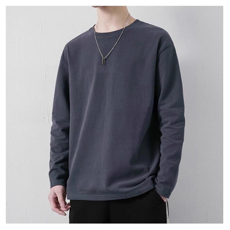 4枚セット Tシャツ メンズ 長袖 tシャツ ロンT 丸首 クルーネック 