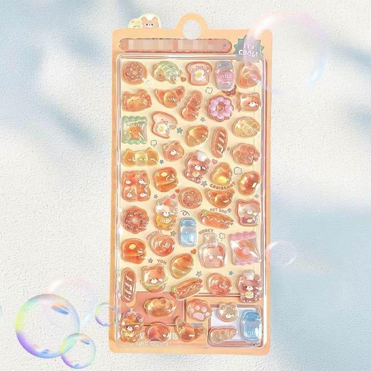 シール 24枚 かわいい 3D 立体シール おしり まとめ買い ぷっくり