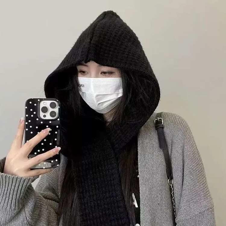 ニット バラクラバ フード マフラー レディース ノームコア ストール