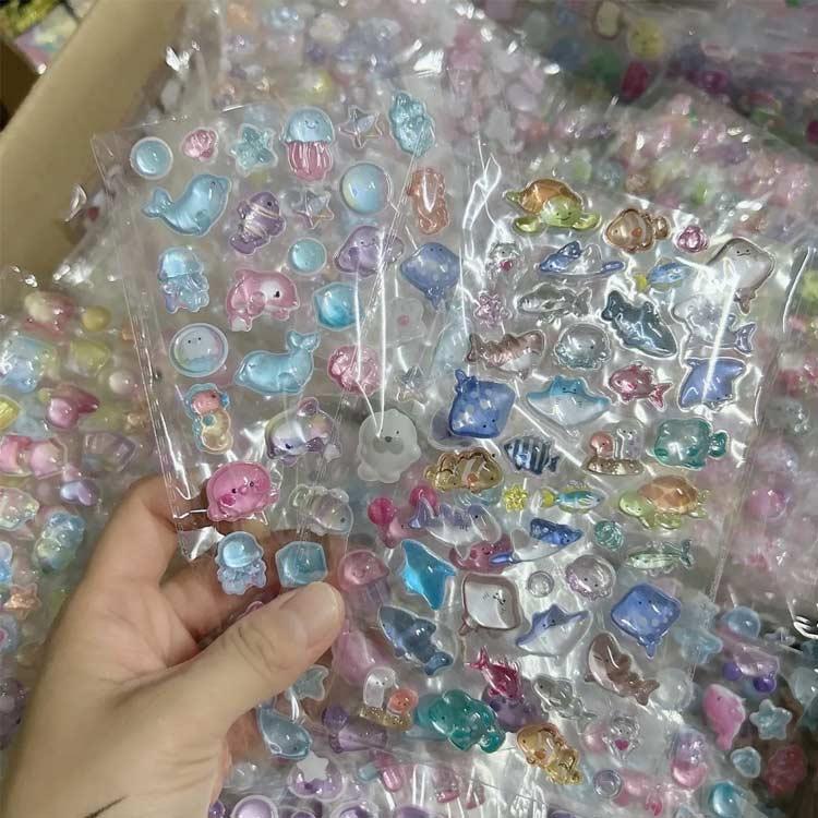 ボンボンドロップシール 6枚 サンスター文具 ディズニー ボンボンドロップシール 6柄 [M便 1/6