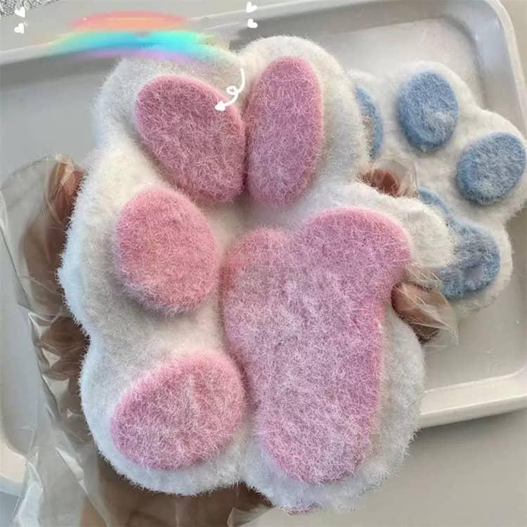スクイーズ玩具 猫の爪 巨大な肉球 透明な猫の足 スクイーズ もちもち